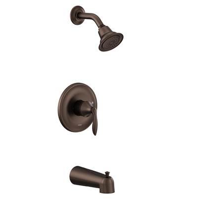 Eva M-CORE 2-Series Eco Performance 1-Handle Tub and Shower Trim Kit in Oil Rubbed Bronze (Valve Sold Separately) by Moen