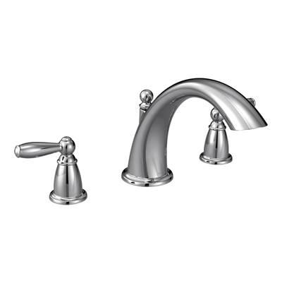 Brantford 2-Handle Deck-Mount Roman Tub Faucet Trim Kit in Chrome (Valve Sold Separately) by Moen