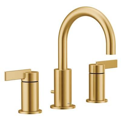 Moen Cia 8 in. Widespread 2-Handle High-Arc Bathroom Faucet Trim Kit in Brushed Gold (Valve Sold Separately) by Moen