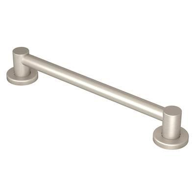 Brushed Nickel 12'' Designer Grab Bar by Moen