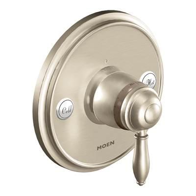 Moen Weymouth 1-Handle ExactTemp Valve Trim Kit in Brushed Nickel (Valve Sold Separately) by Moen