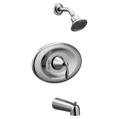 Moen Eva Posi-Temp Eco-Performance Tub and Shower Trim Kit, Valve Required, Chrome by Moen
