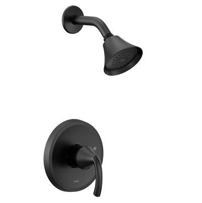 Moen Glyde M-CORE 2-Series Eco Performance 1-Handle Shower Trim Kit in Matte Black (Valve Sold Separately) by Moen