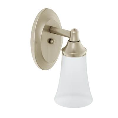 Moen Brushed Nickel One Globe Bath Light
