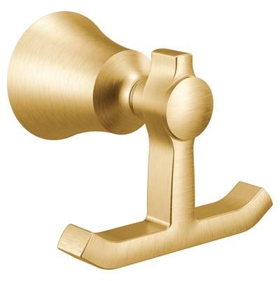 Brushed Gold Double Robe Hook by Moen