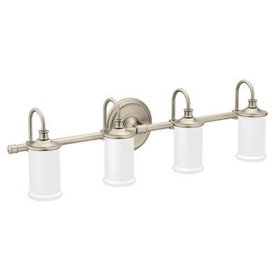 Moen Brushed Nickel Four Globe Bath Light by Moen