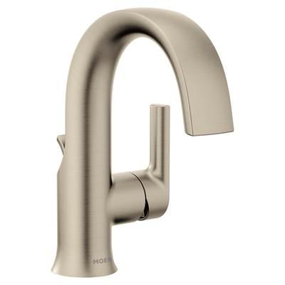 Moen Doux One-Handle High Arc Laminar Stream Bathroom Faucet, Brushed Nickel by Moen