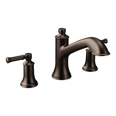 Moen Dartmoor 8 in. Widespread 2-Handle Roman Tub Bathroom Faucet in Oil Rubbed Bronze (Valve Sold Separately) by Moen