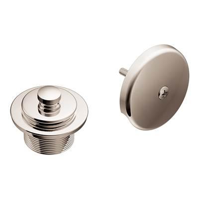 Moen Push-N-Lock Tub and Shower Drain Kit with 1-1/2 Inch Threads, Polished Nickel by Moen