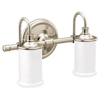 Moen Polished Nickel Two Globe Bath Light by Moen