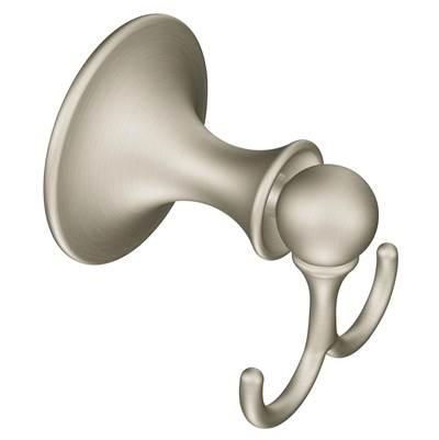 Moen Brushed Nickel Double Robe Hook