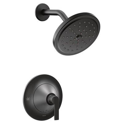 Moen Doux Single-Handle Eco-Performance Posi-Temp Shower Faucet Trim Kit in Matte Black (Valve Sold Separately) by Moen