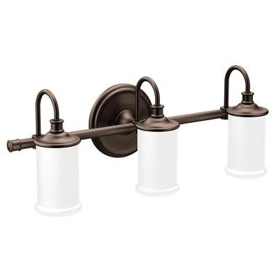 Moen Oil Rubbed Bronze Three Globe Bath Light by Moen