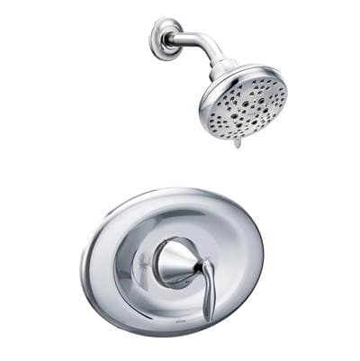 Moen Eva Posi-Temp Eco-Performance Shower Trim Kit, Valve Required, Chrome