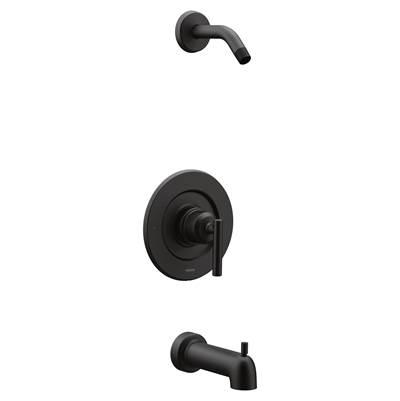 Moen Gibon Single-Handle Posi-Temp Tub and Shower Faucet Trim Kit in Matte Black (Shower Head and Valve Not Included) by Moen