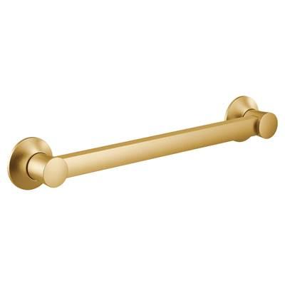 Brushed Gold 12'' Grab Bar by Moen