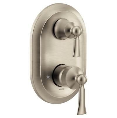 Moen Wynford M-CORE 3-Series 2-Handle Shower Trim with Integrated Transfer Valve in Brushed Nickel (Valve Sold Separately) by Moen