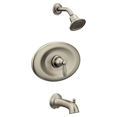 Brantford Posi-Temp Eco-Performance Tub and Shower Trim Kit, Valve Required, Brushed Nickel by Moen