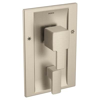 90 Degree Posi-Temp with Built-in 3-Function Transfer Valve Trim Kit, Valve Required, Brushed Nickel by Moen