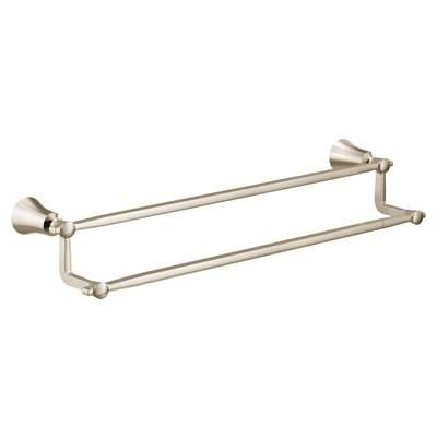 Moen Polished Nickel 24'' Double Towel Bar by Moen