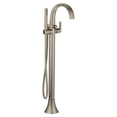 Moen Doux One-Handle Freestanding Floor Mount Tub Filler with Handshower, Brushed Nickel by Moen