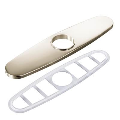 10.27 in. x 2.45 in. Escutcheon Plate in Polished Nickel by Moen