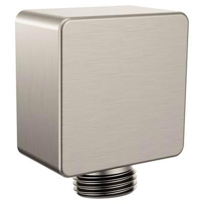 Moen Square Drop Ell Handheld Shower Wall Connector, Spot Resist Brushed Nickel by Moen