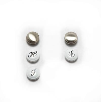 Moen Kingsley Hot and Cold Handle Index Caps Kit - Brushed Nickel by Moen