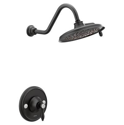 Moen Weymouth 1-Handle Eco-Performance Shower Trim Kit in Matte Black (Valve Sold Separately) by Moen
