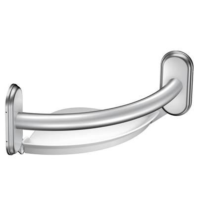 Moen Chrome 9'' Grab Bar With Corner Shelf by Moen