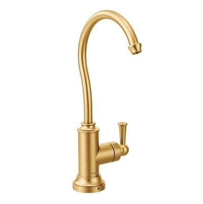Moen Sip Traditional Cold Water Kitchen Beverage Faucet with Optional Filtration System, Brushed Gold by Moen