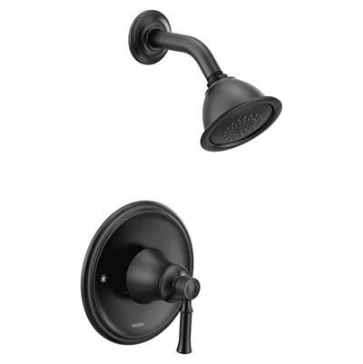 Moen Dartmoor 1-Handle Posi=Temp Shower Only Trim Kit in Matte Black by Moen