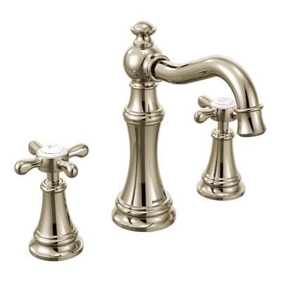 Moen Weymouth 8 in. Widespread 2-Handle High-Arc Bathroom Faucet Trim Kit in Nickel (Valve Sold Separately) - Polished Nickel by Moen
