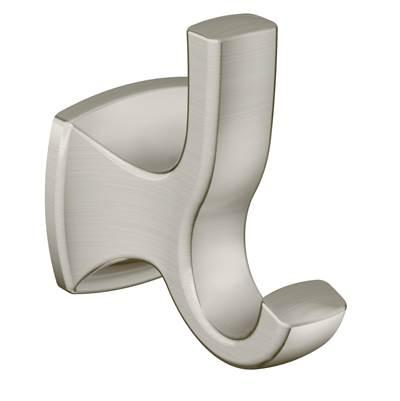 Moen Brushed Nickel Double Robe Hook by Moen