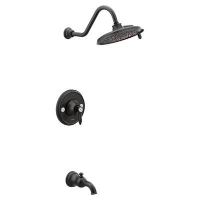 Moen Weymouth Posi-Temp 1-Handle Eco-Performance Tub and Shower Trim Kit in Matte Black (Valve Sold Separately) by Moen