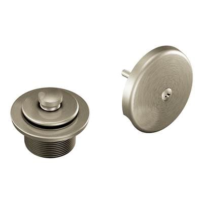 Moen Push-N-Lock Tub and Shower Drain Kit with 1-1/2 Inch Threads, Brushed Nickel by Moen