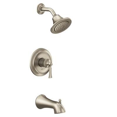 Moen Wynford M-CORE 2-Series Eco Performance 1-Handle Tub and Shower Trim Kit in Brushed Nickel (Valve Sold Separately) by Moen