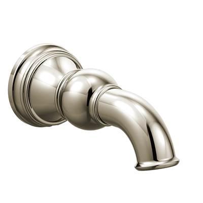Moen Weymouth 1/2-Inch Slip Fit Connection Non-Diverting Tub Spout, Polished Nickel by Moen