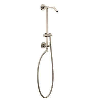 Annex Shower Rail System with 2-Function Diverter in Brushed Nickel (Valve Sold Separately) by Moen
