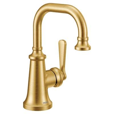 Moen Colinet One-Handle Single Hole Traditional Bathroom Sink Faucet in Brushed Gold