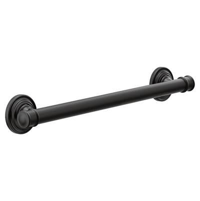 Moen Matte Black 18'' Grab Bar by Moen