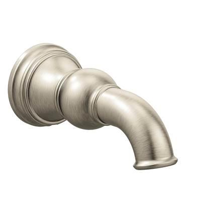 Moen Weymouth 1/2-Inch Slip Fit Connection Non-Diverting Tub Spout, Brushed Nickel by Moen