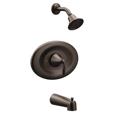 Moen Eva Posi-Temp Eco-Performance Tub and Shower Trim Kit, Valve Required, Oil Rubbed Bronze by Moen