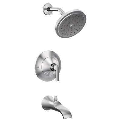 Moen Doux Posi-Temp 1-Handle Tub and Shower Faucet Trim Kit in Chrome (Valve Sold Separately) by Moen