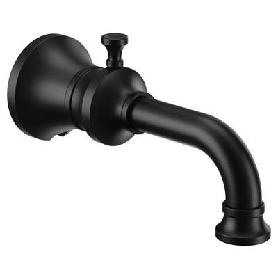Moen Colinet Traditional Diverter Tub Spout with Slip-fit CC Connection in Matte Black by Moen