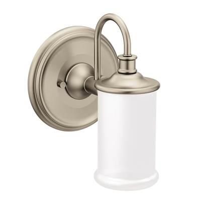 Moen Brushed Nickel One Globe Bath Light by Moen