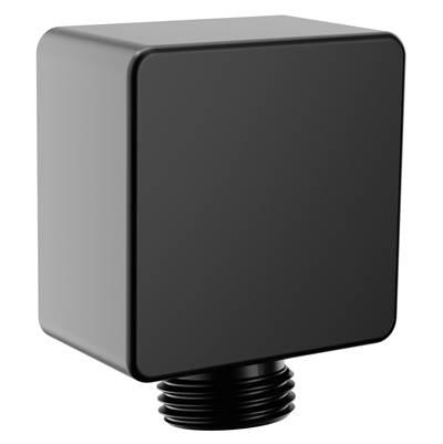 Moen Modern Square Drop Ell Handheld Shower Wall Connector in Matte Black by Moen