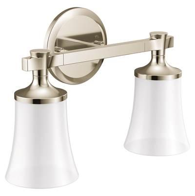 Moen Polished Nickel Two Globe Bath Light by Moen