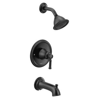 Moen Dartmoor Posi-Temp 1-Handle Tub and Shower Faucet Trim Kit in Matte Black (Valve Not Included) by Moen