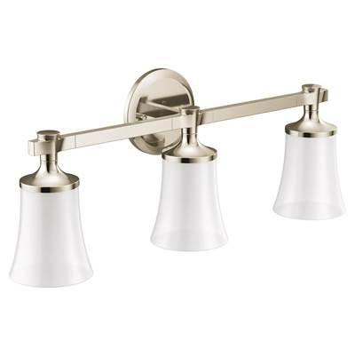 Moen Polished Nickel Three Globe Bath Light by Moen